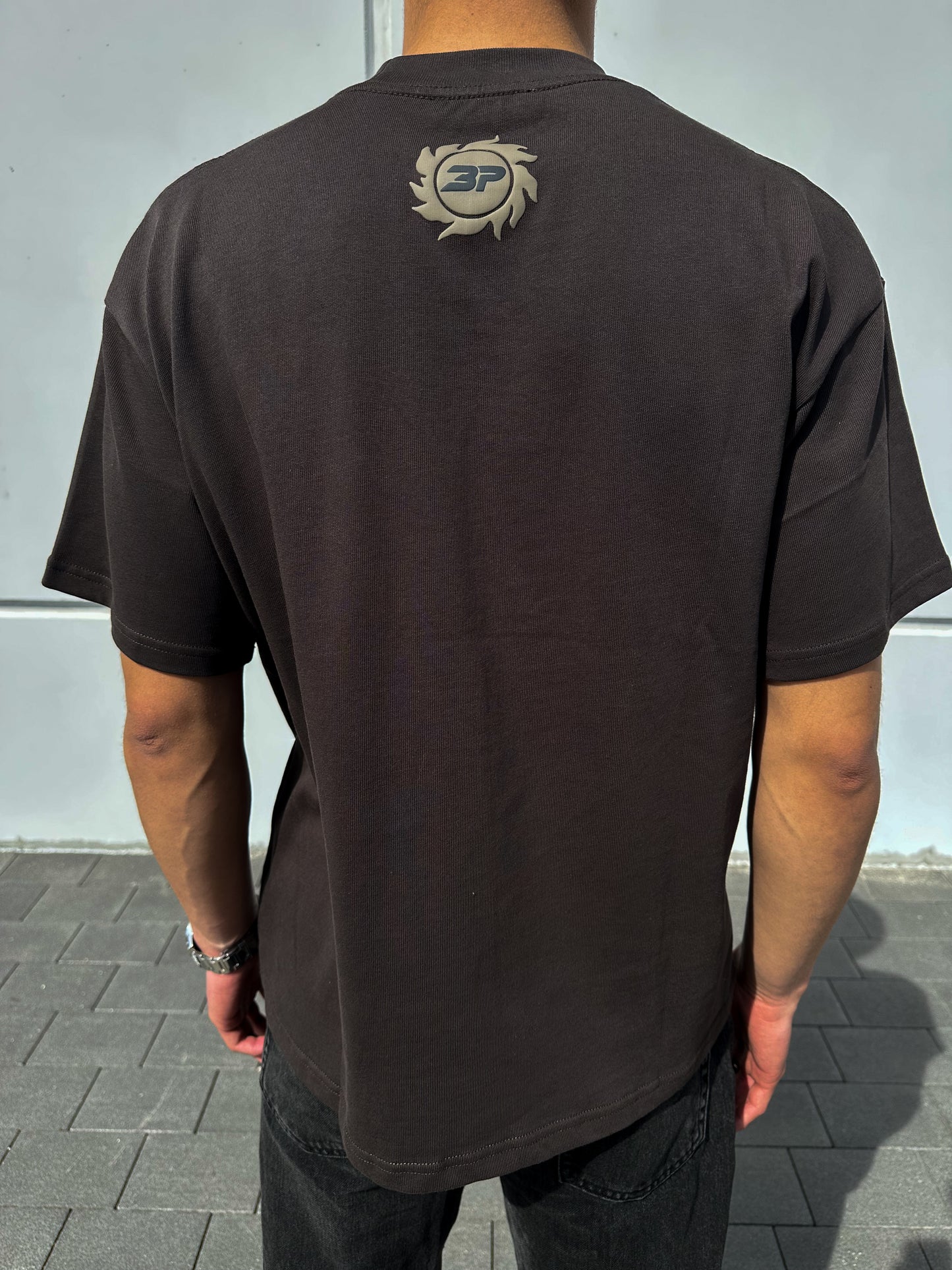 Broken Planet Market Space Trails Brown T-Shirt