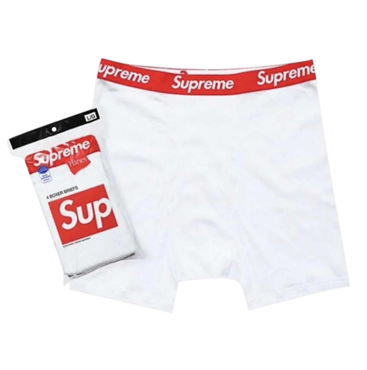 Supreme Hanes Boxers White – resellknr
