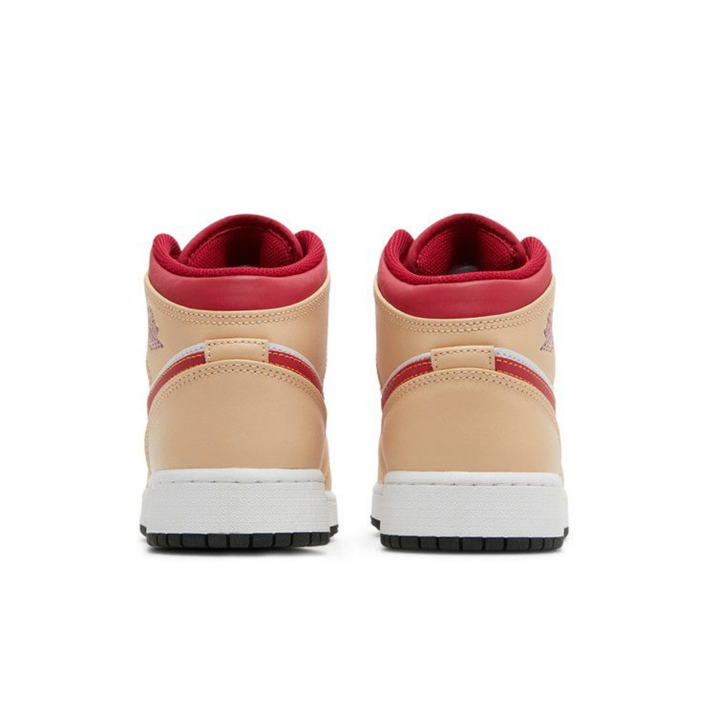 Air Jordan 1 Mid 'Light Curry Cardinal Red'