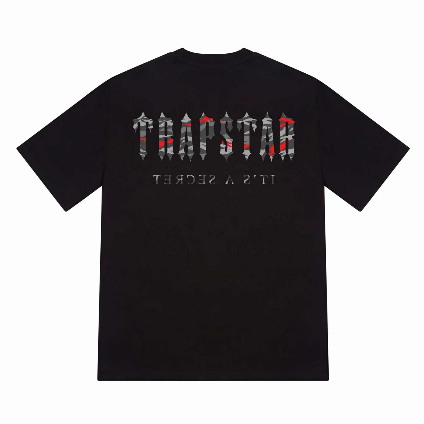 Trapstar Decoded All Terrain Tee - Black/Red Camo Tee