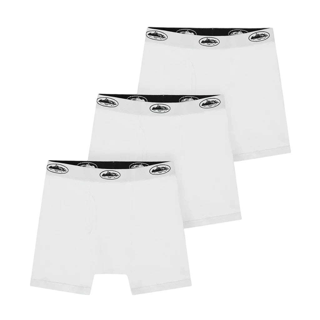 Corteiz Alcatraz Boxers White