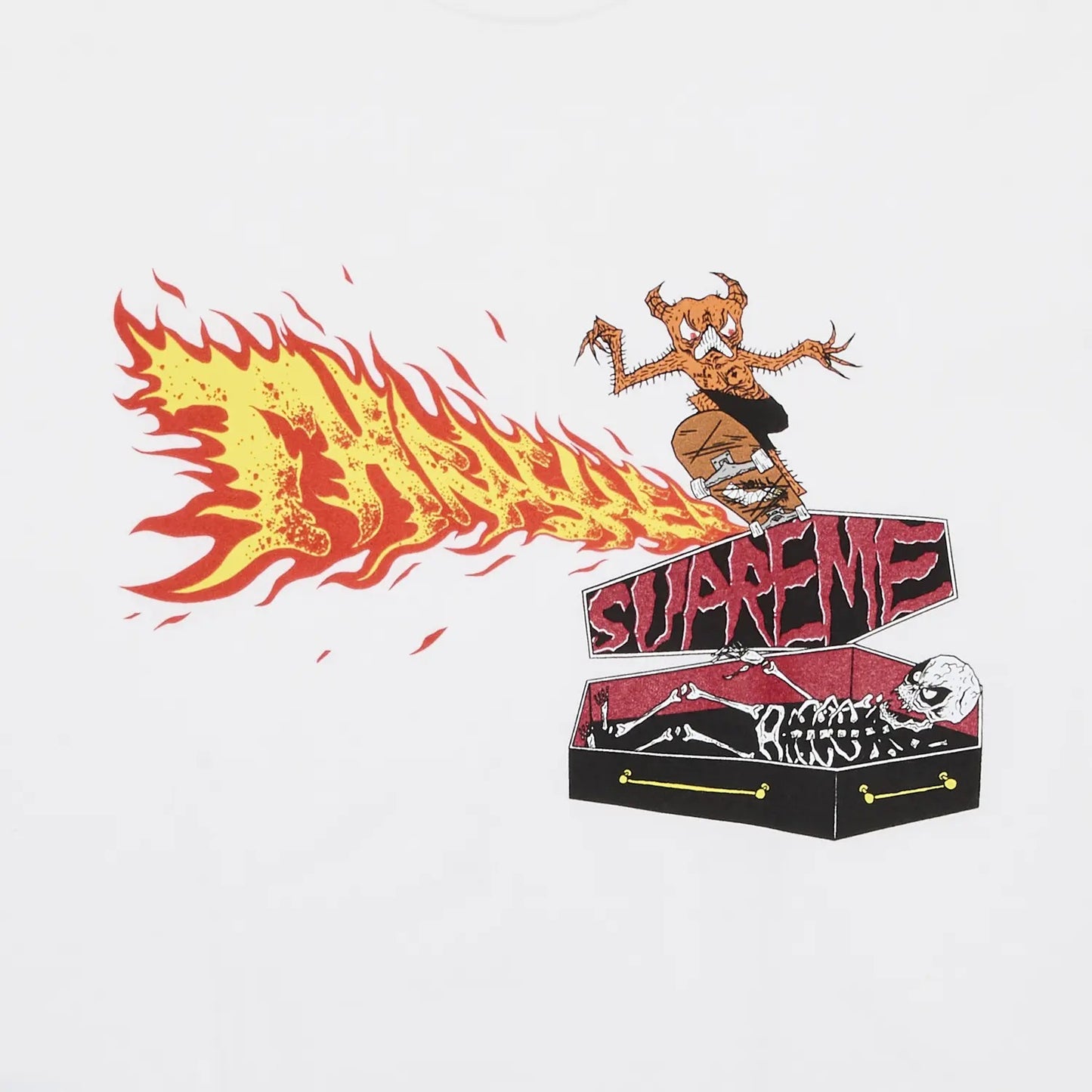 Supreme x Thrasher Back Tail T-shirt White