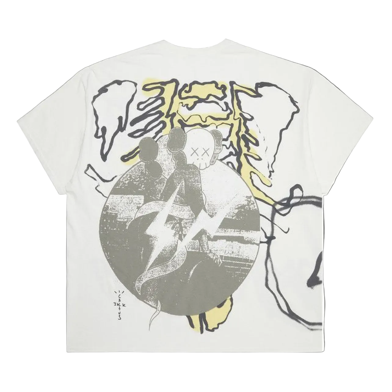 Travis Scott x KAWS For Fragment Tee 'Vintage Wash'