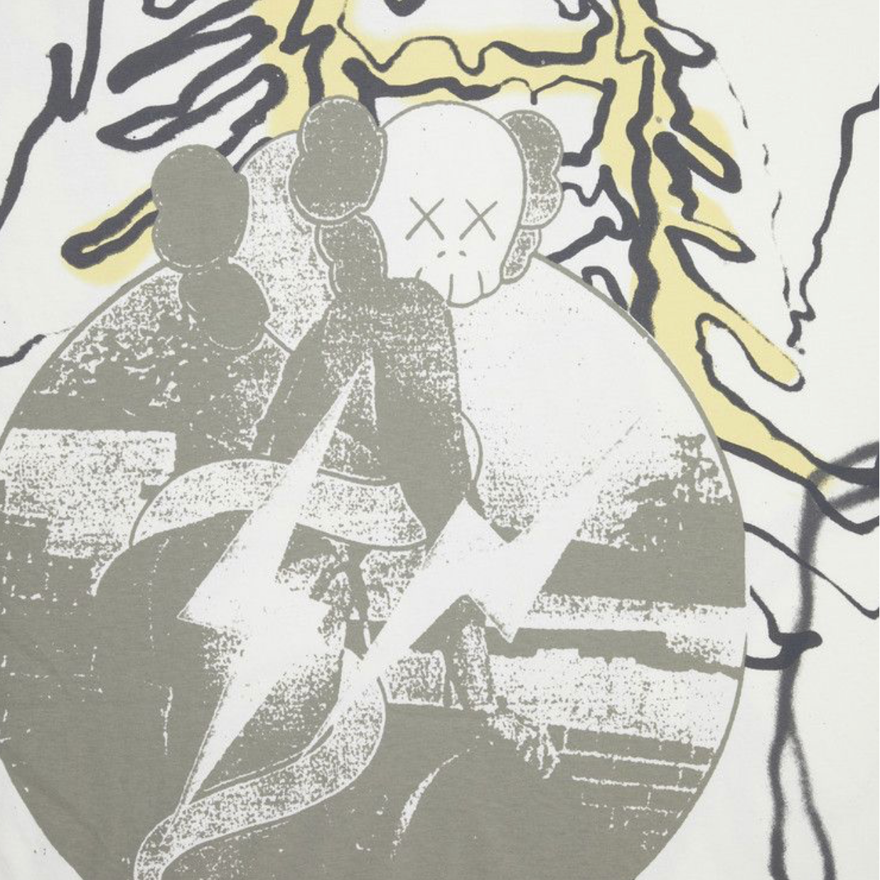 Travis Scott x KAWS For Fragment Tee 'Vintage Wash'