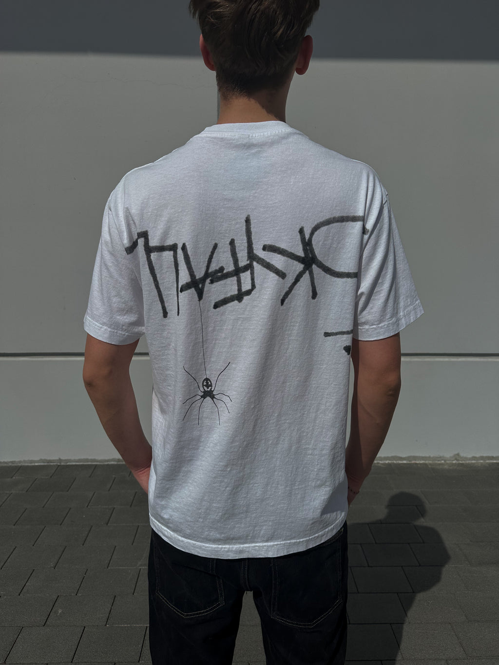 Biele tričko Sp5der x Travis Scott DAYS BEFORE RODEO