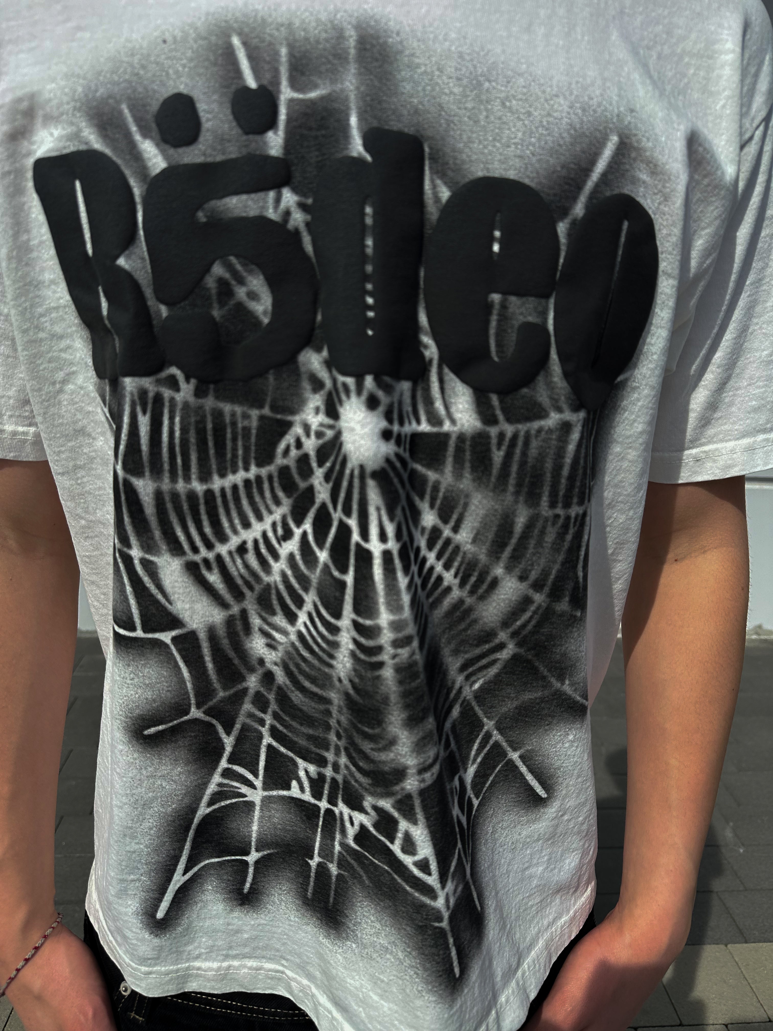 Tričko Sp5der x Travis Scott DAYS BEFORE RODEO 2.0 biele/čierne