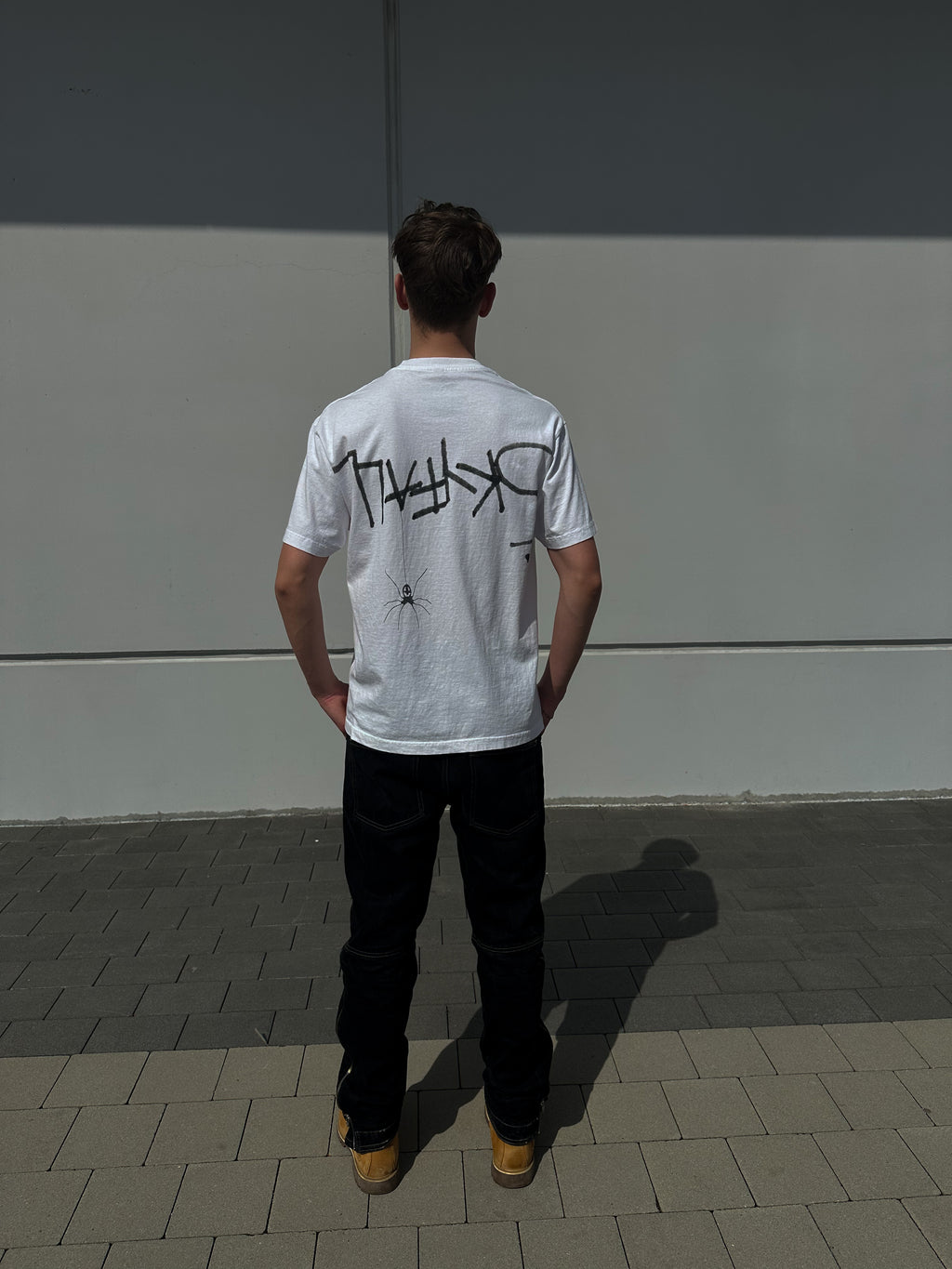 Biele tričko Sp5der x Travis Scott DAYS BEFORE RODEO