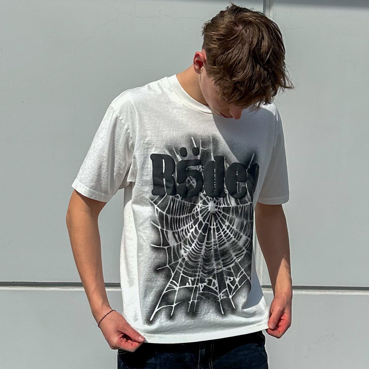 Tričko Sp5der x Travis Scott DAYS BEFORE RODEO 2.0 biele/čierne