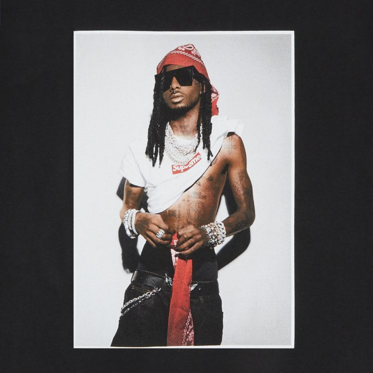 Tričko Supreme Playboi Carti čierne