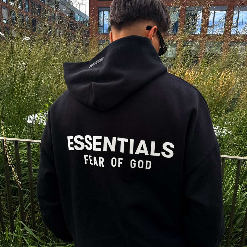 Flísová mikina Fear of God Essentials II 'čierna' 