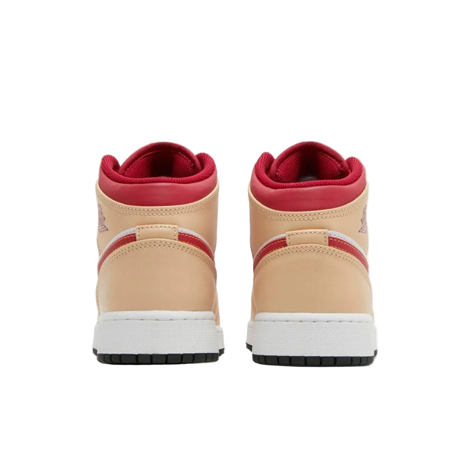 Air Jordan 1 Mid 'Light Curry Cardinal Red'