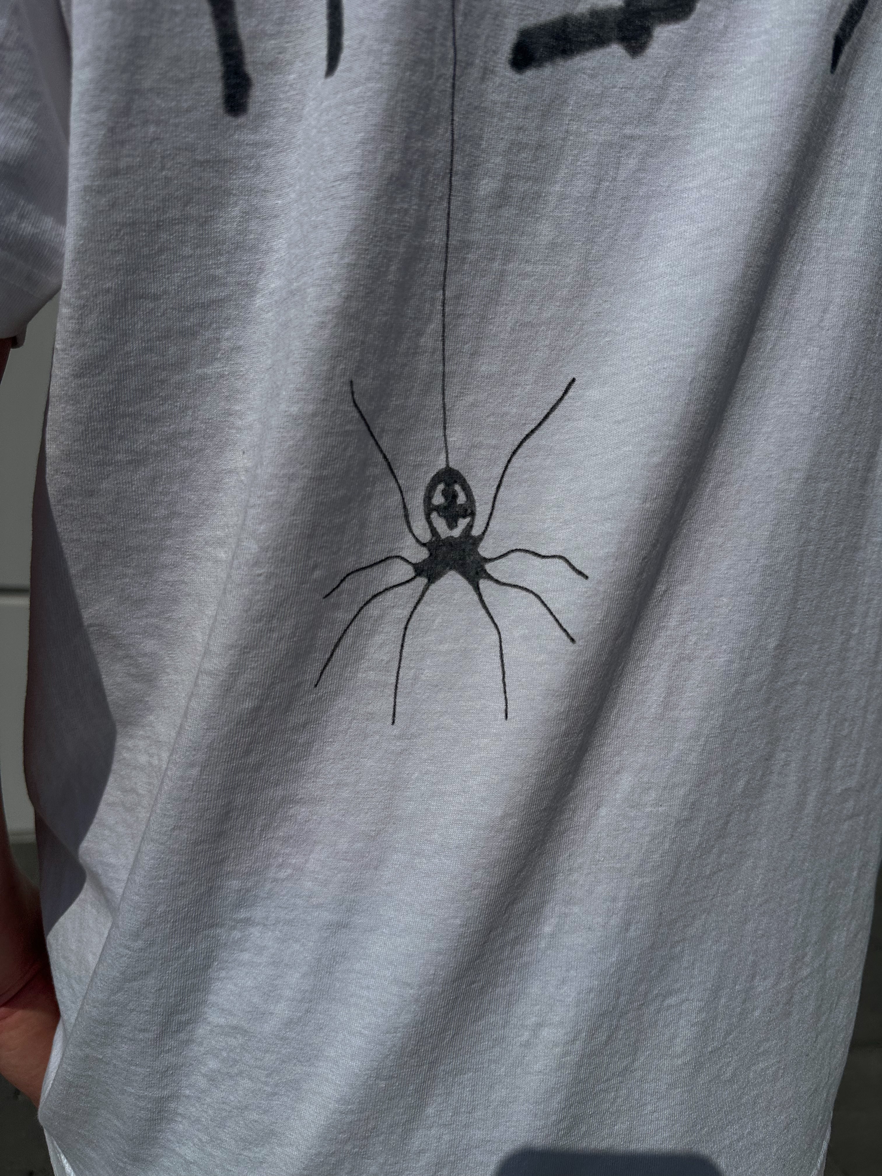 Biele tričko Sp5der x Travis Scott DAYS BEFORE RODEO