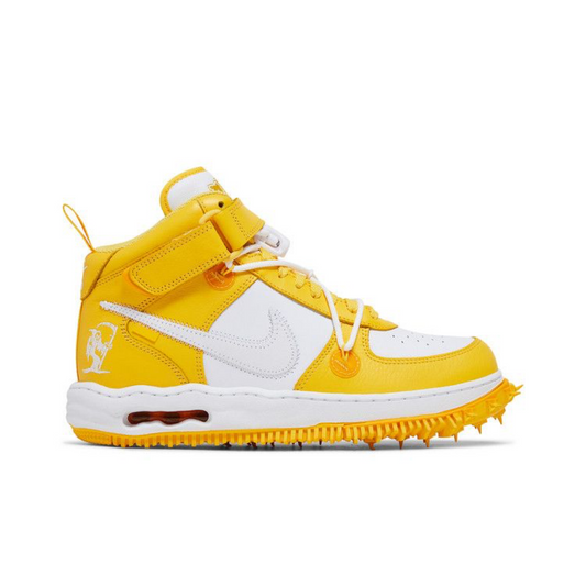Off-White x Nike Air Force 1 Mid SP Leather 'Varsity Maize'