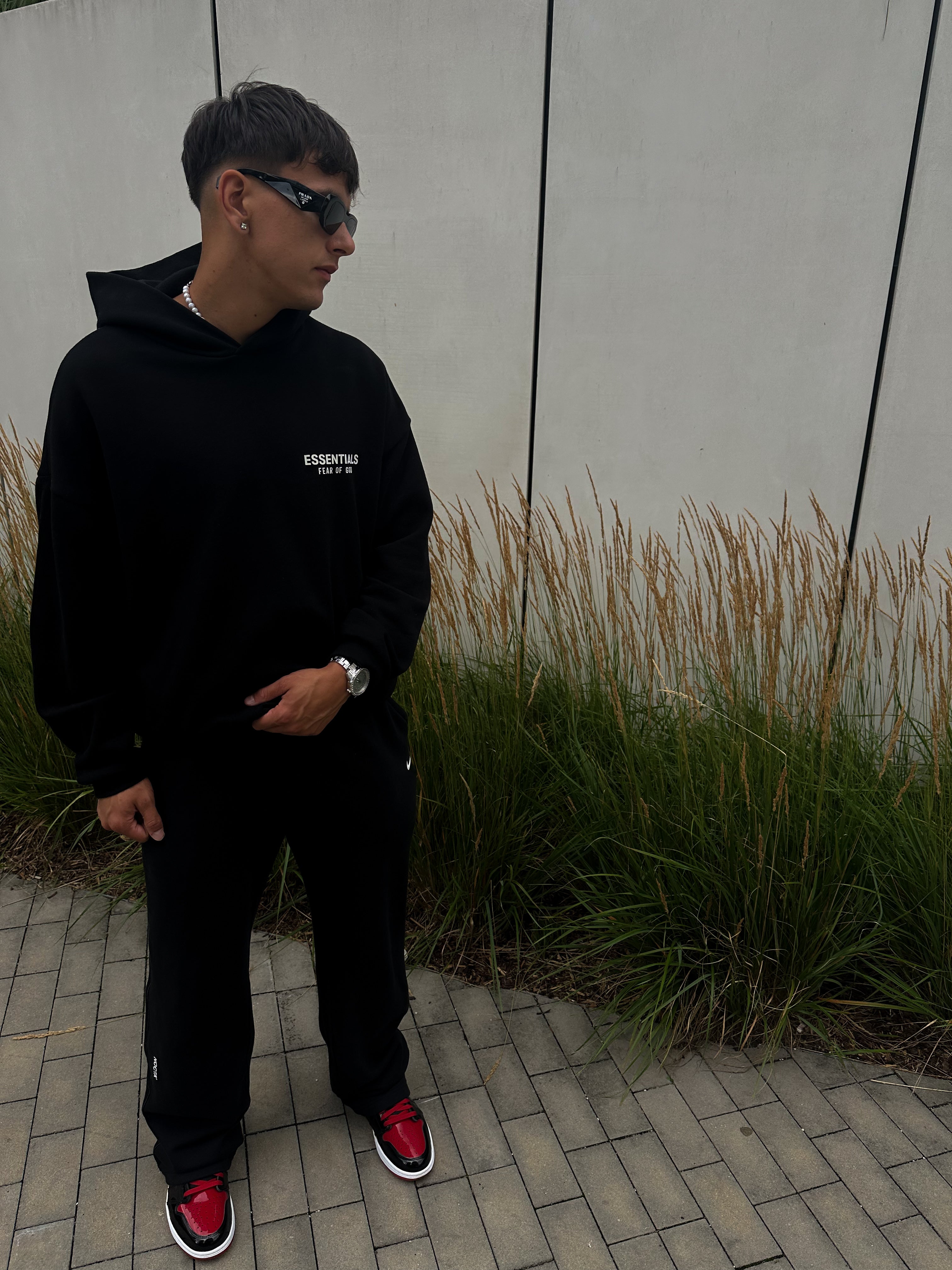 Fear of God Essentials Fleece Hoodie II 'Black'