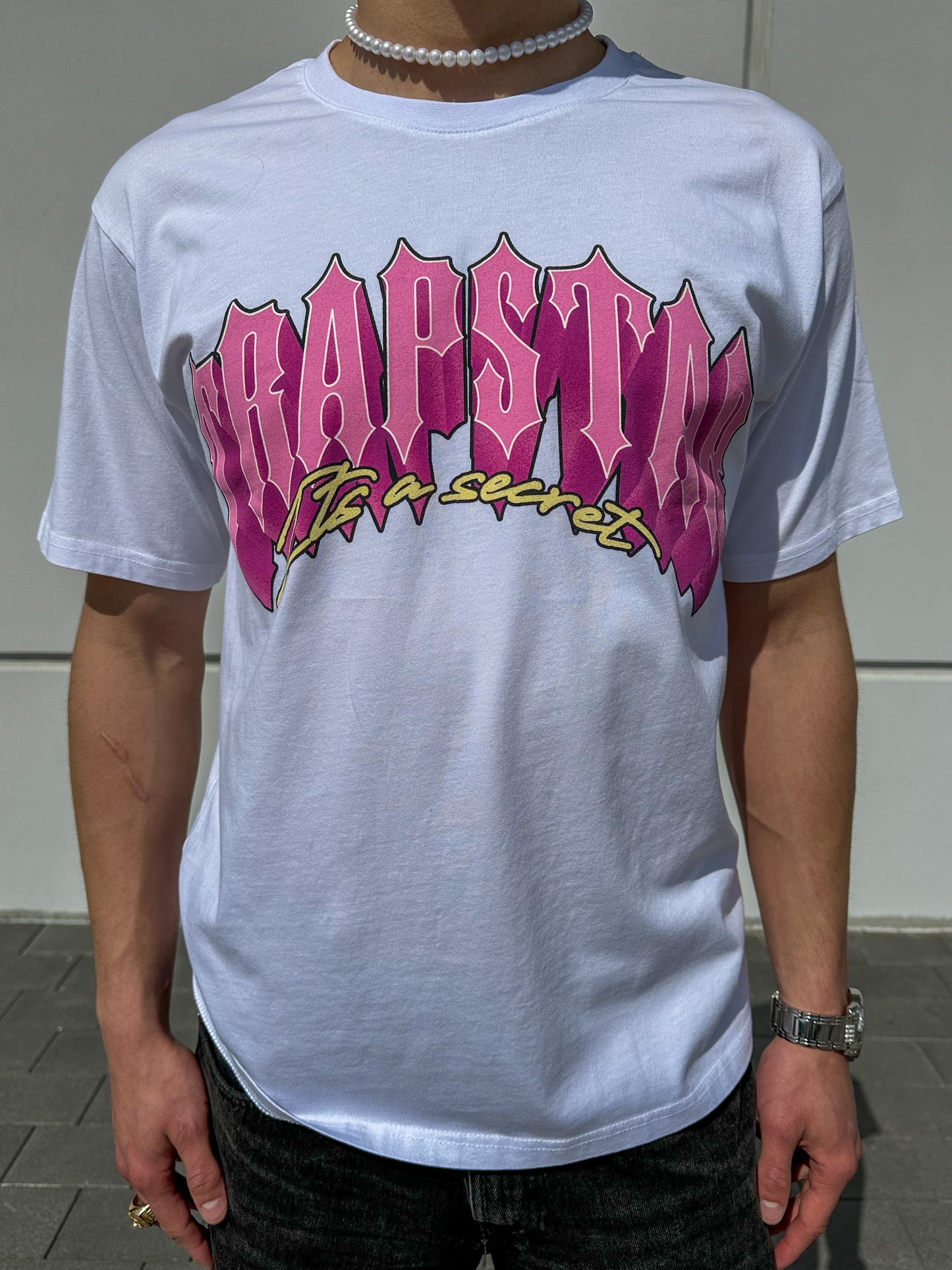 Trapstar 2.1 City White/Pink T-Shirt