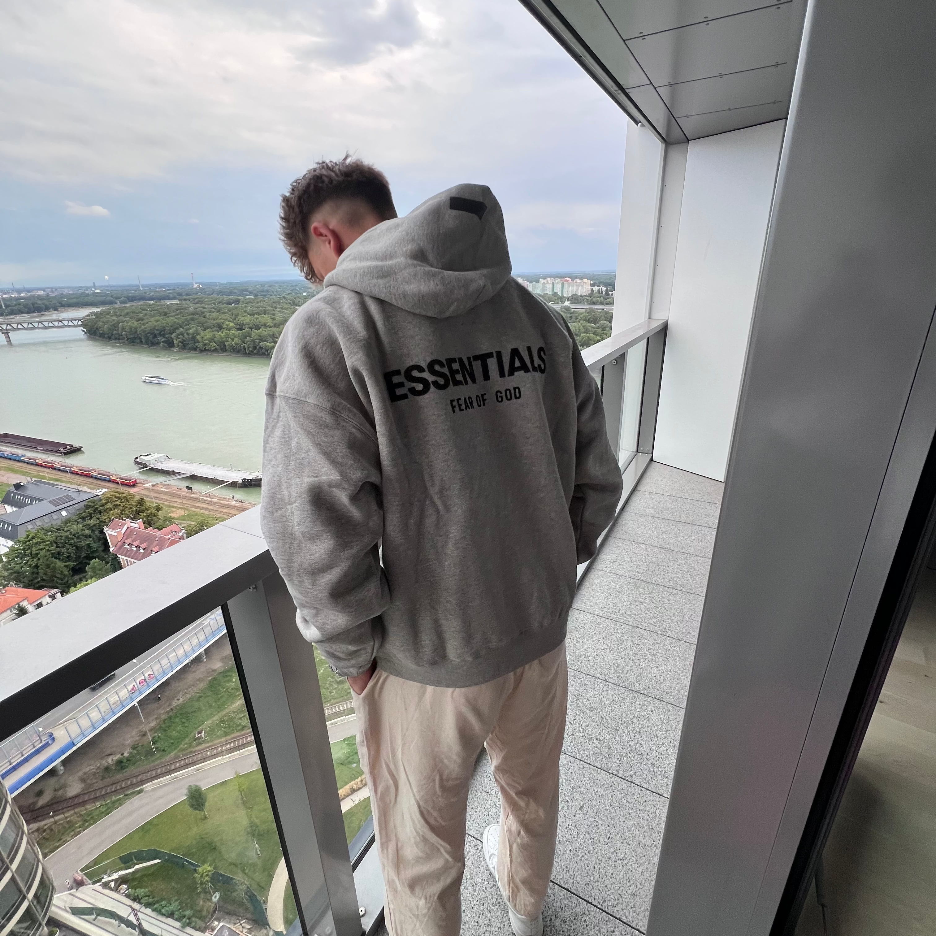 Fear of God Essentials Hoodie Dark Oatmeal