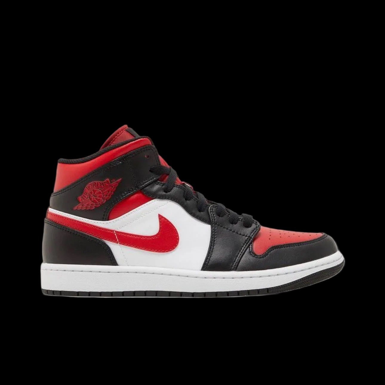Jordan 1 Mid 'Bred Toe'