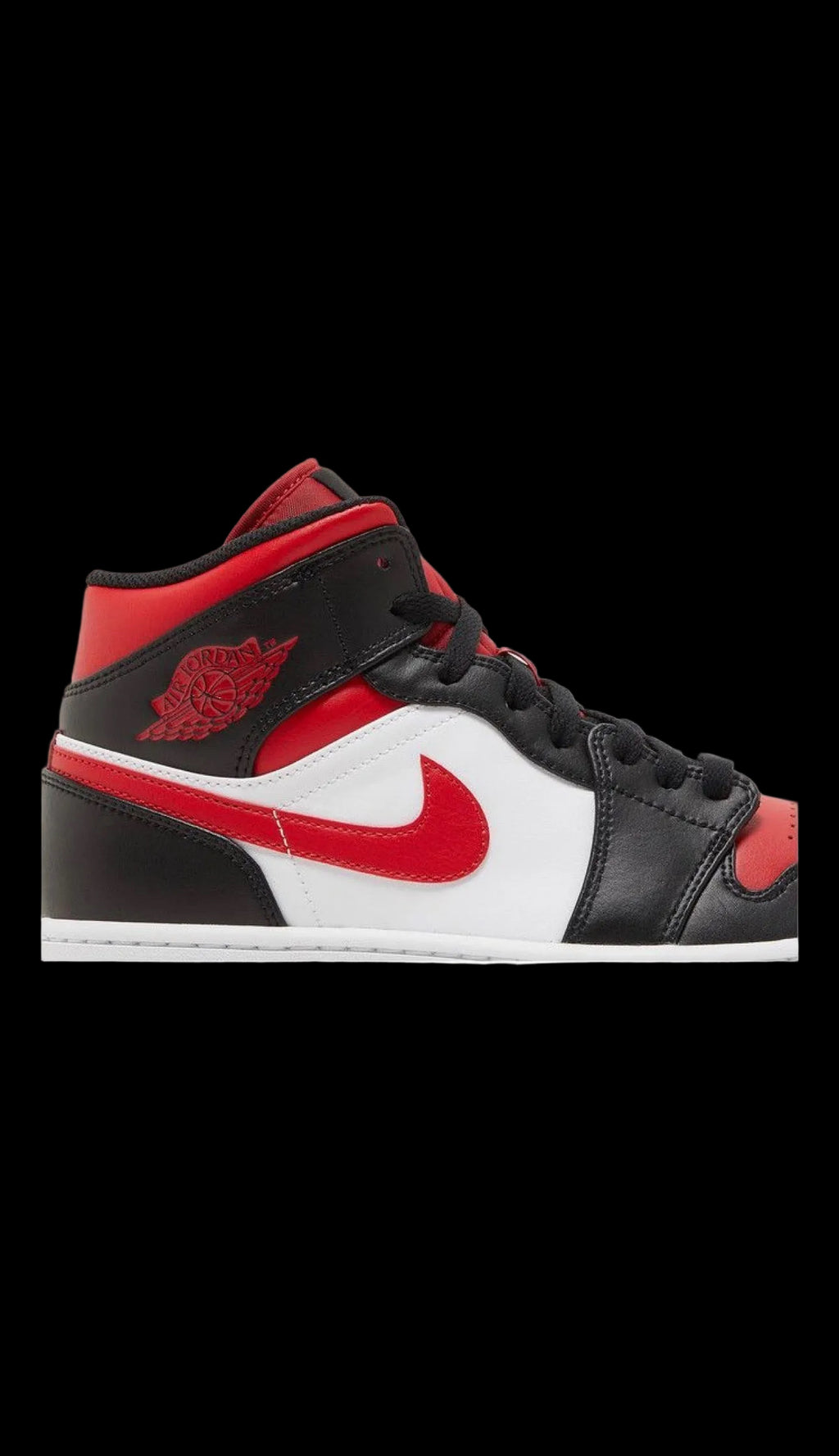 Jordan 1 Mid 'Bred Toe'