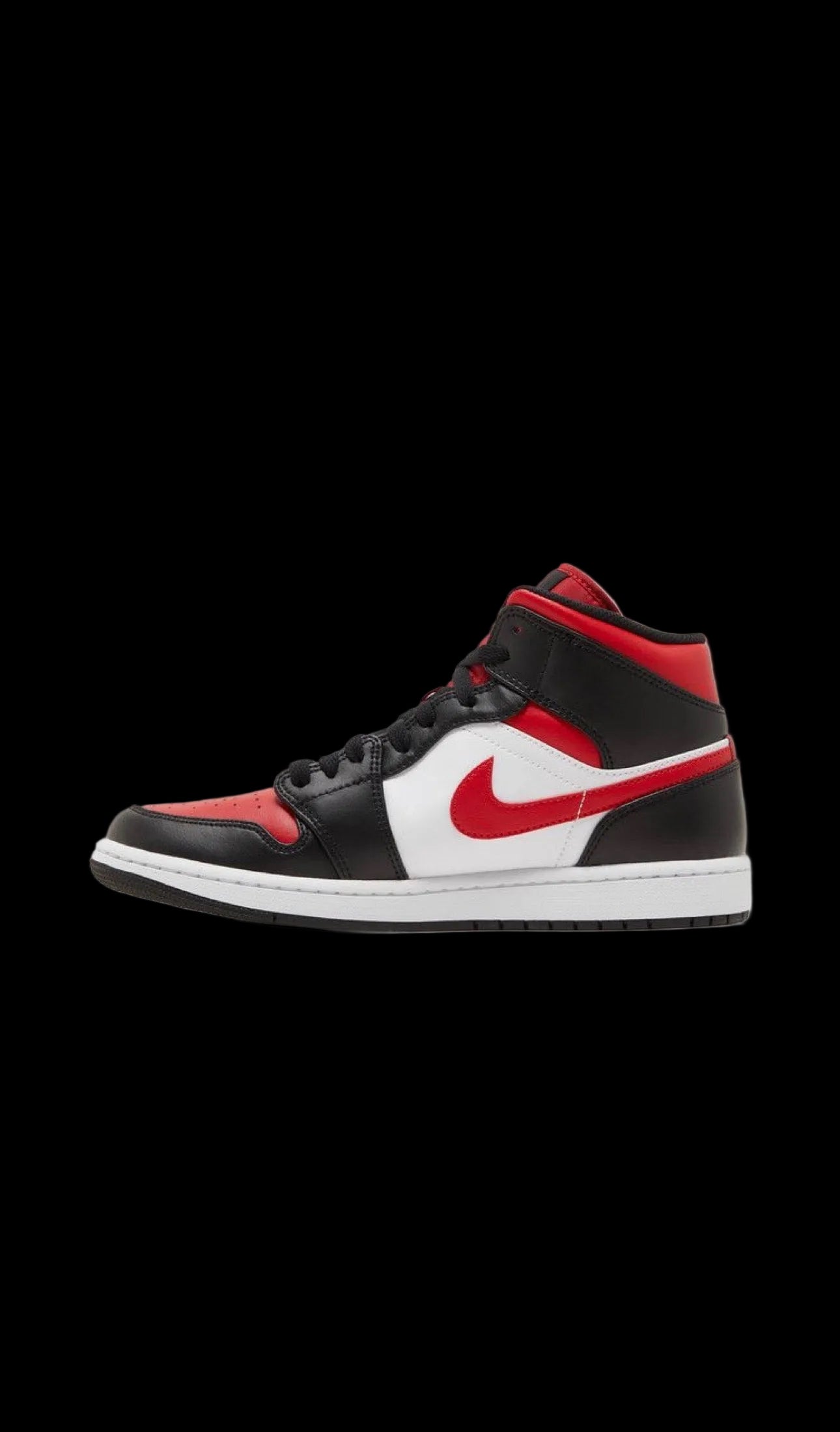 Jordan 1 Mid 'Bred Toe'