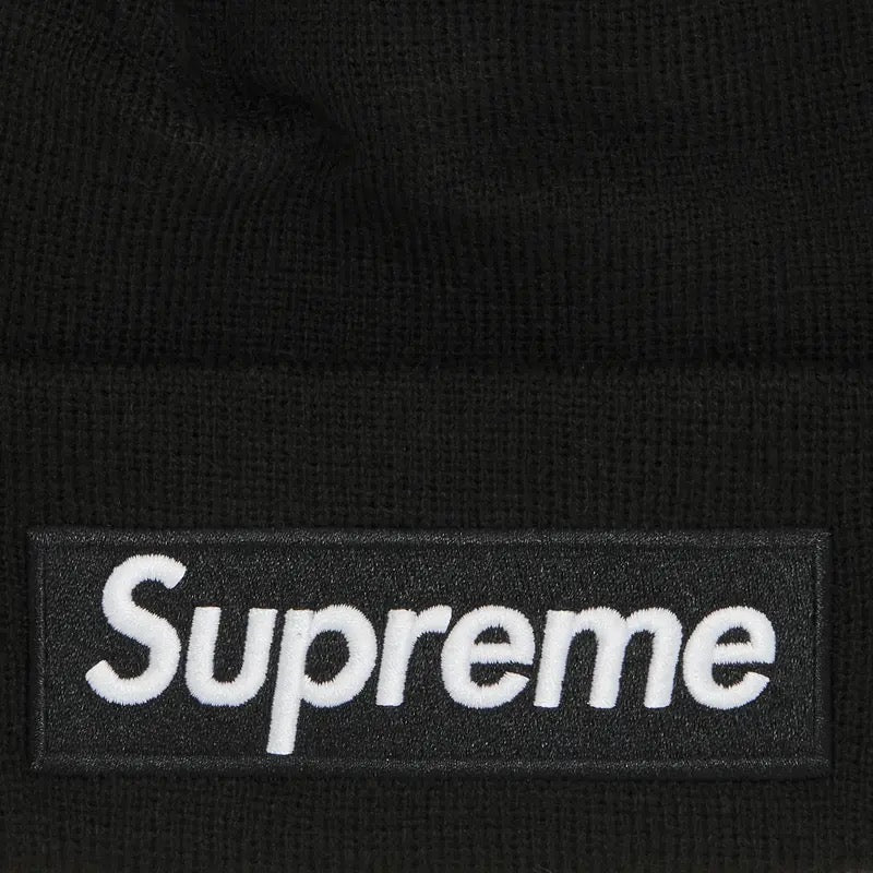Supreme x New Era Box Logo Beanie Black