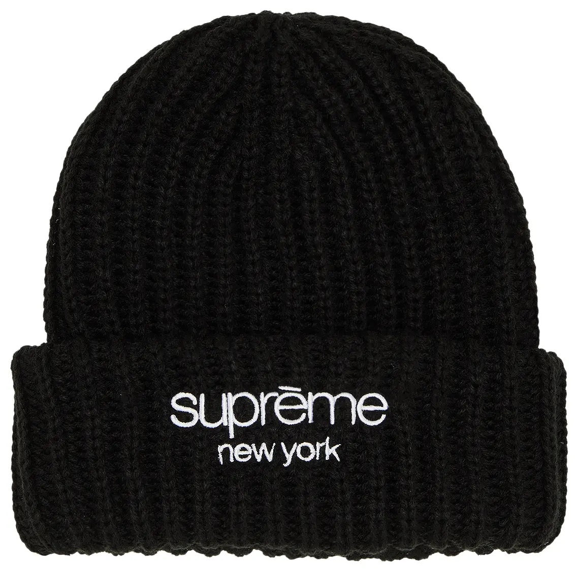 Supreme Classic Logo  Beanie Black