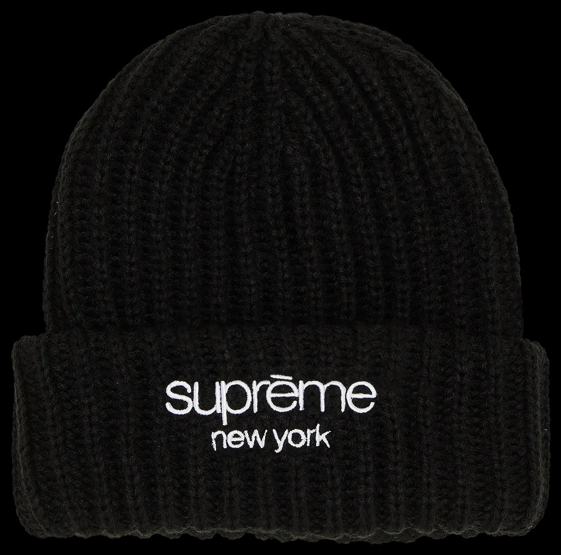 Supreme Classic Logo  Beanie Black