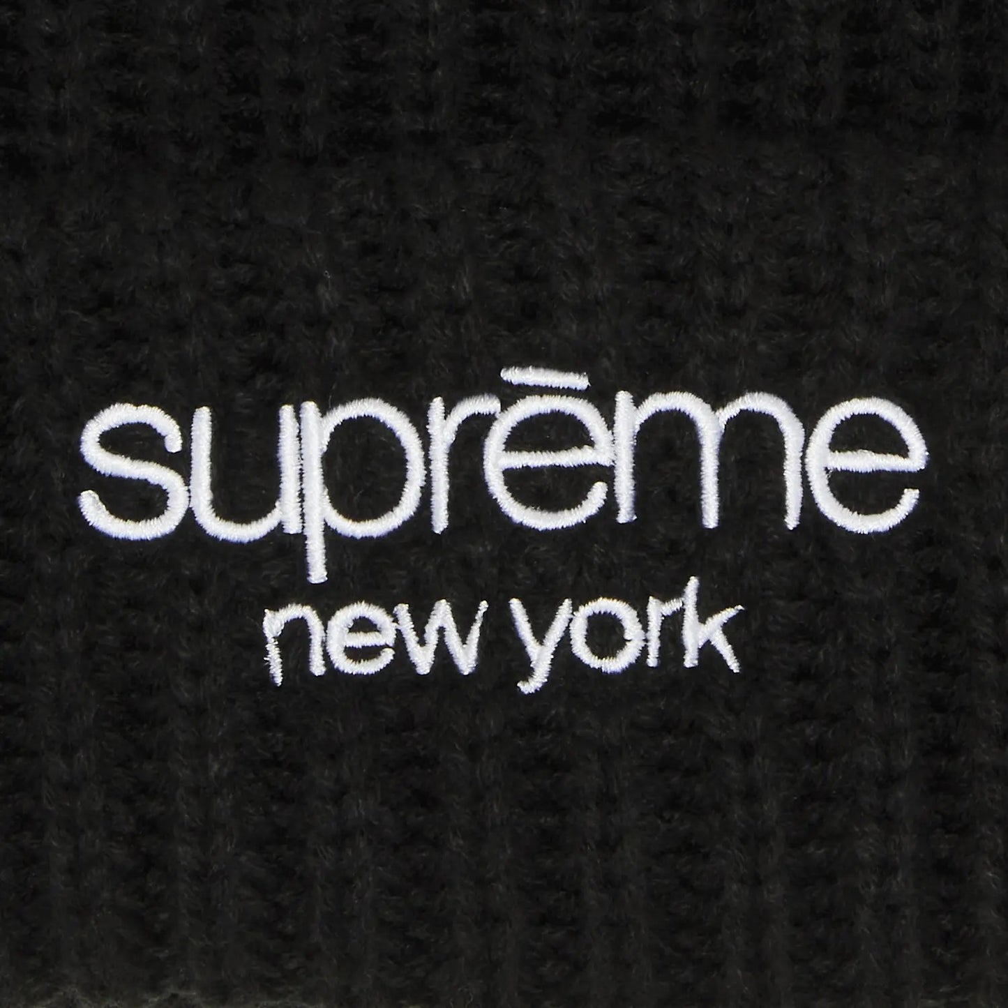 Supreme Classic Logo  Beanie Black