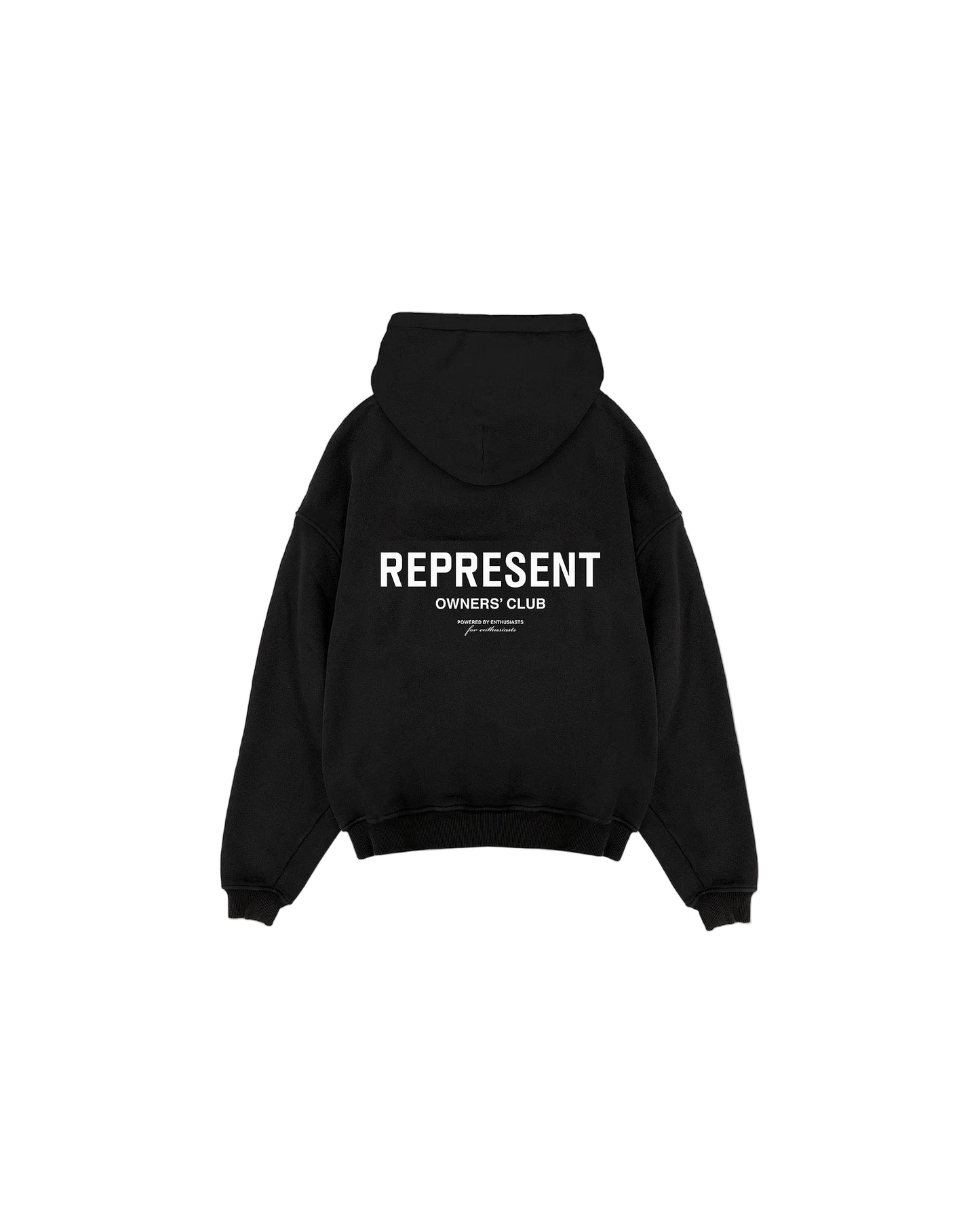 Represent Owners Club Zip-Up Hoodie Black