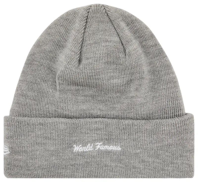 Supreme x New Era Box Logo Beanie Heather Grey
