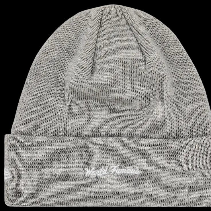 Supreme x New Era Box Logo Beanie Heather Grey