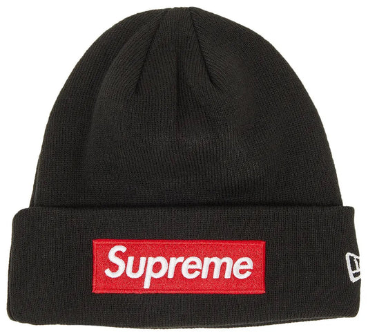 Supreme x New Era Box Logo Beanie Black