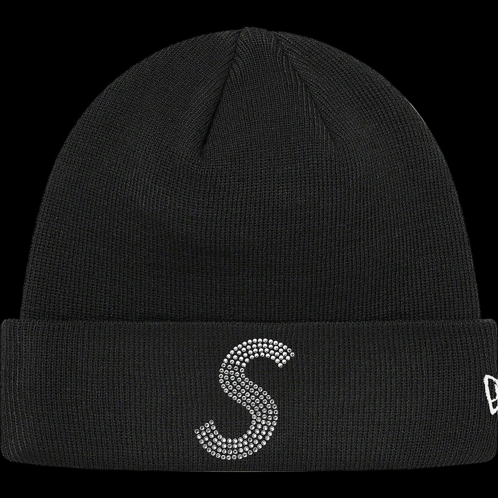 Čiapka Supreme x Swarovski S Logo Čierna